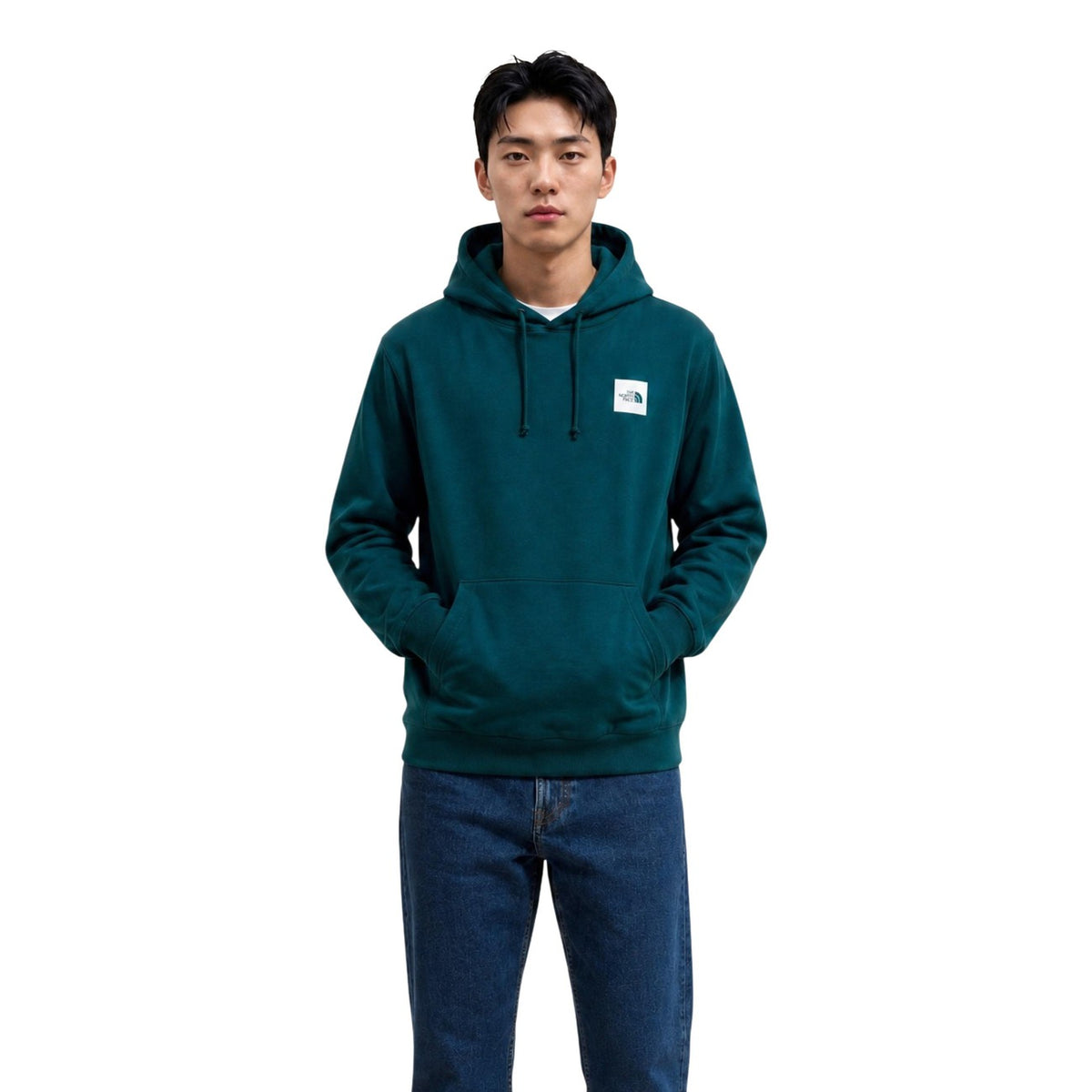 Sweat à Capuche The North Face Box Hoodie Homme - Vert / Noir
