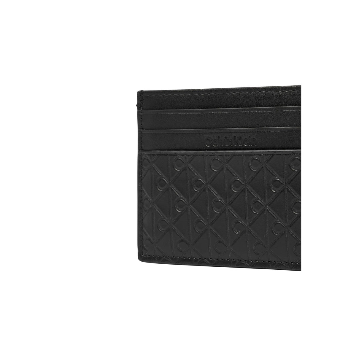 Porte-Cartes Calvin Klein Embossed Emblem Card Case Homme - Noir