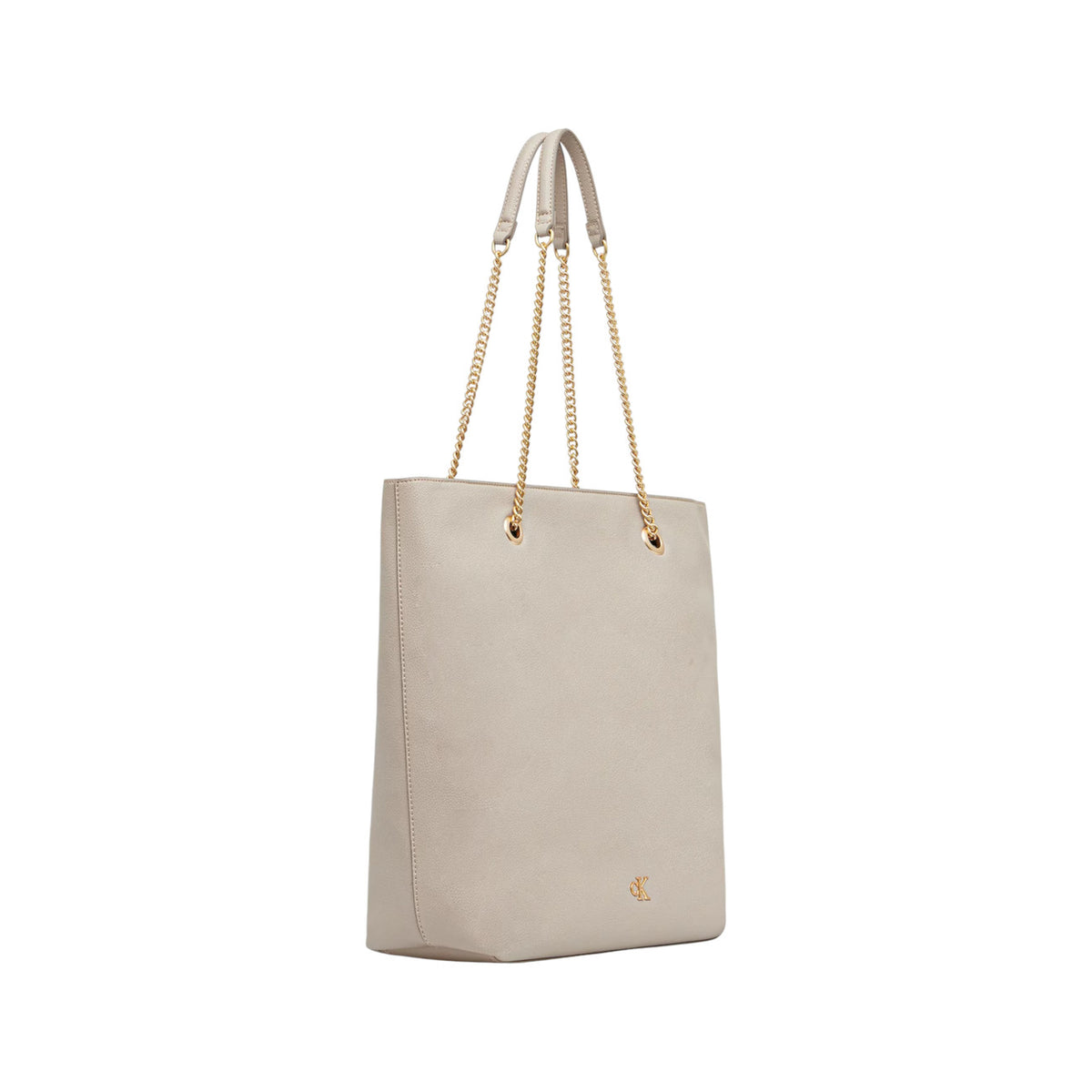 Tote Bag Calvin Klein Minimal Monogram Chain Femme - Beige