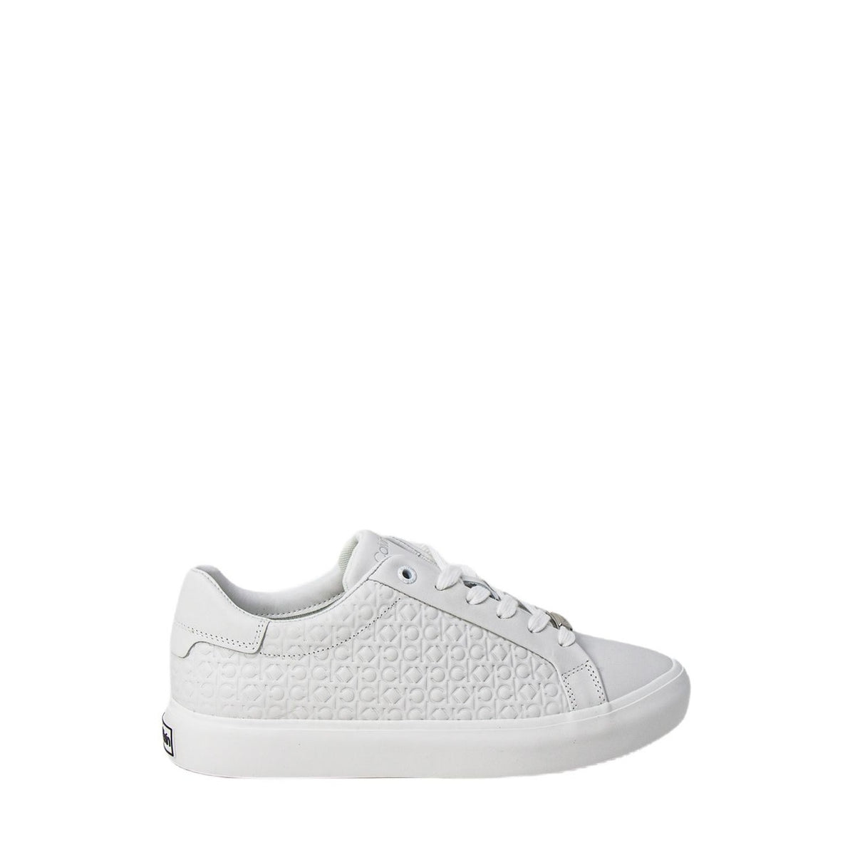 Baskets Calvin Klein Vulc Lace Up Emboss Mono Femme - Blanc