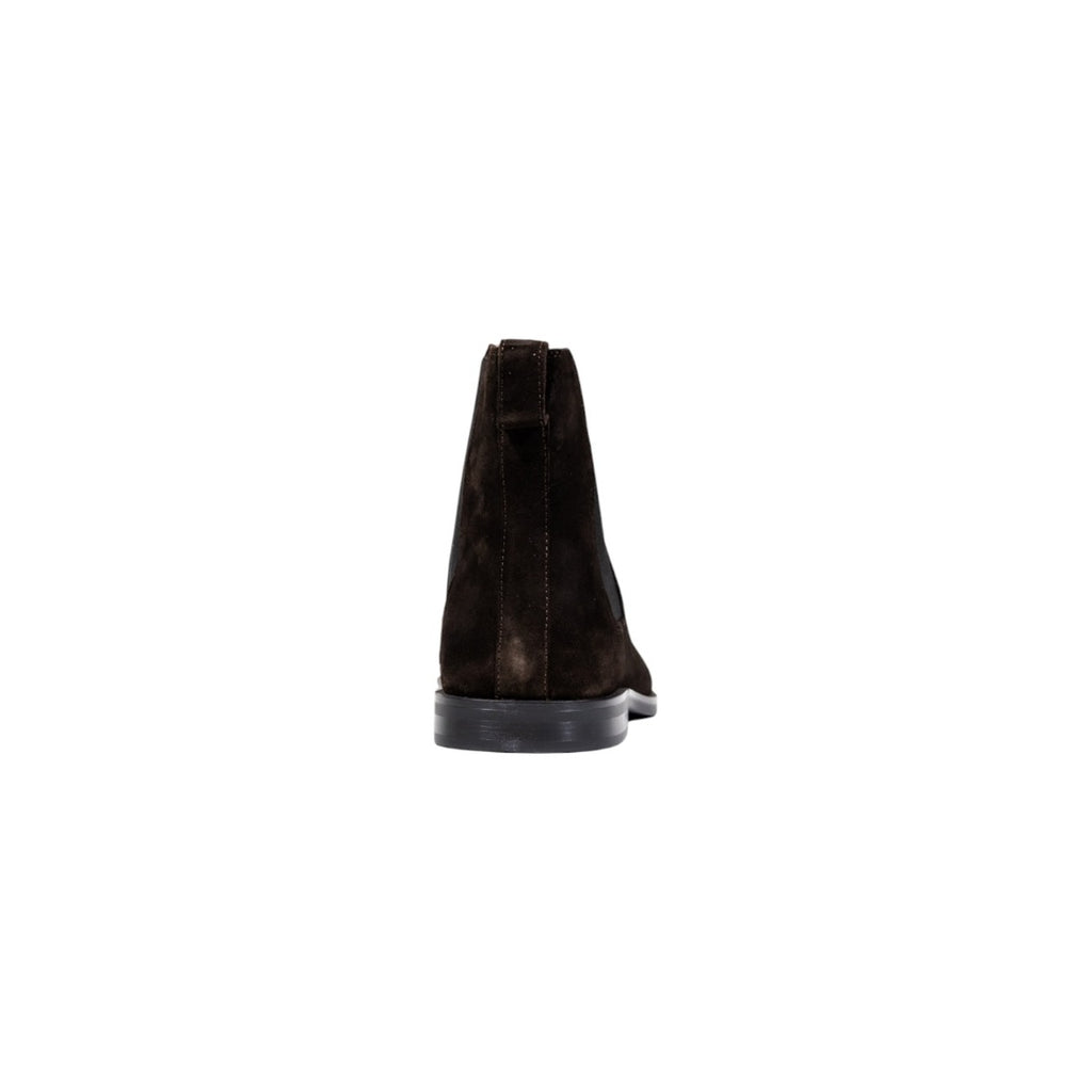 Bottines Chelsea Calvin Klein Ess Rubber Chelsea Suede Homme - Marron